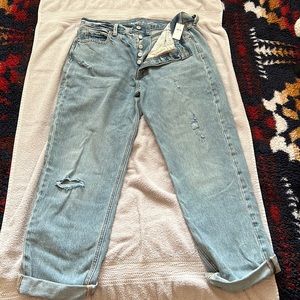 OLD NAVY SLOUCHY STRAIGHT HIGH RISE JEANS